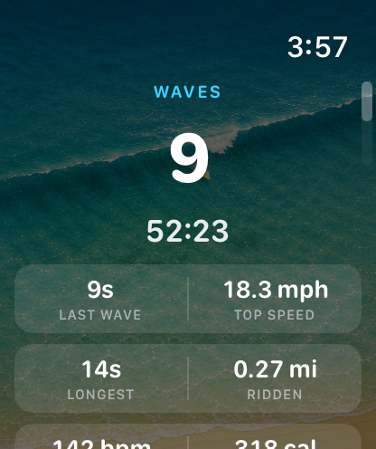 SurfTap live session tracking